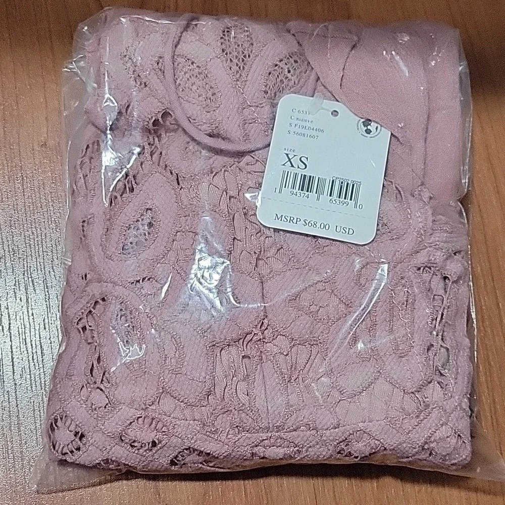 Free People Intimately Adella Cami in Dusty Mauve•XS - Picture 6 of 6